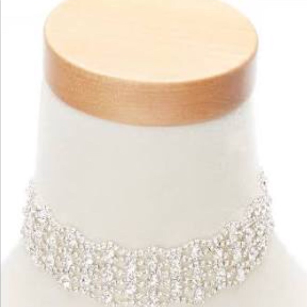 Glass Rhinestone choker